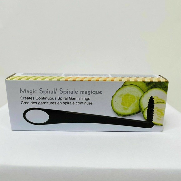 Magic Spiral Fancy Garnish Tool Creates Continuous Spiral Vegetable Garnishings - Picture 3 of 3